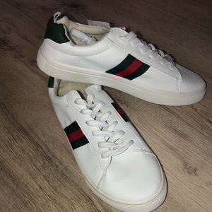 NWT White/Green/Red Sneakers
